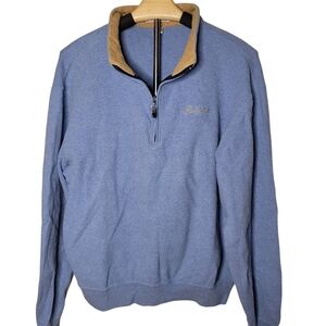 Vintage Peter Millar Blue Half Zip Cotton Sweater
